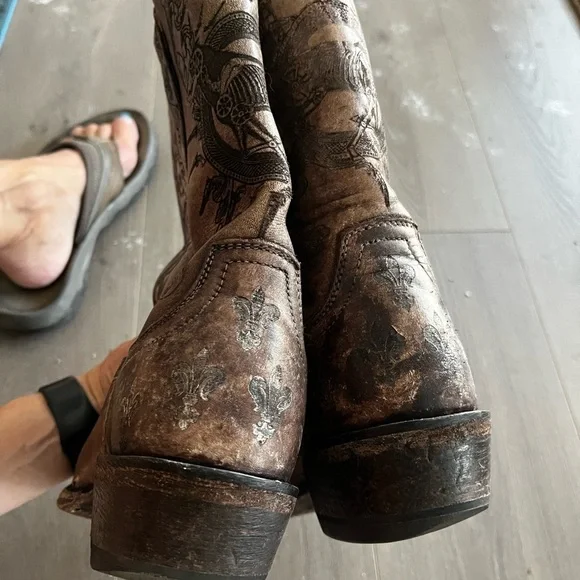 Women Ariat Boots Booties 10009529 7.5B Taupe - Picture 2 of 11